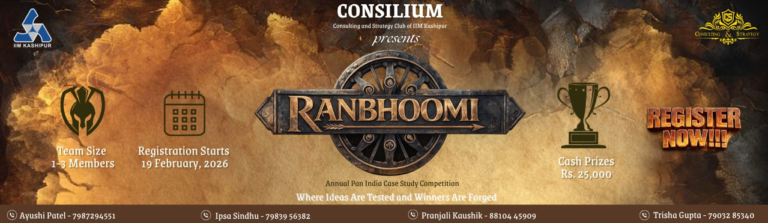IIM Kashipur case study competition | Register | Ranbhoomi