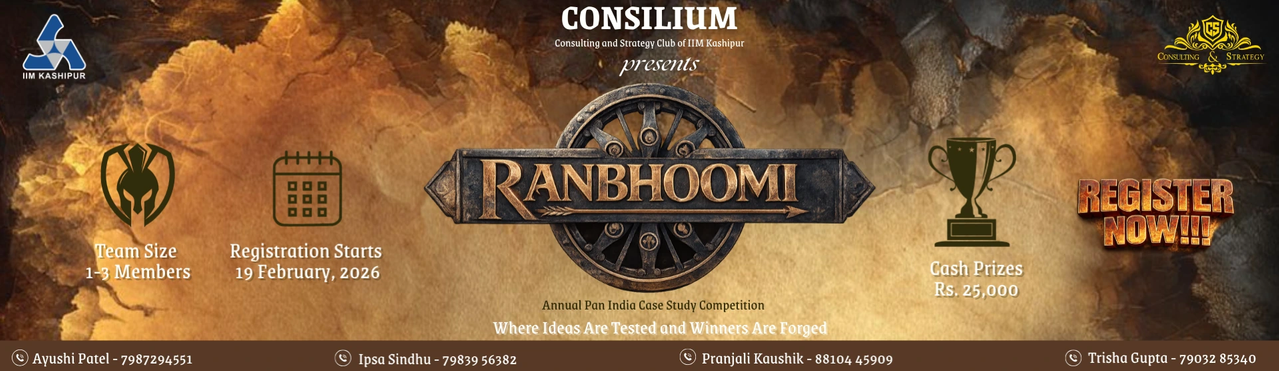 IIM Kashipur case study competition | Register | Ranbhoomi